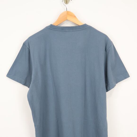 American Giant Men's Short Sleeve Pocket Tee Stormy Weather Blue Size L NWOT - Picture 5 of 6